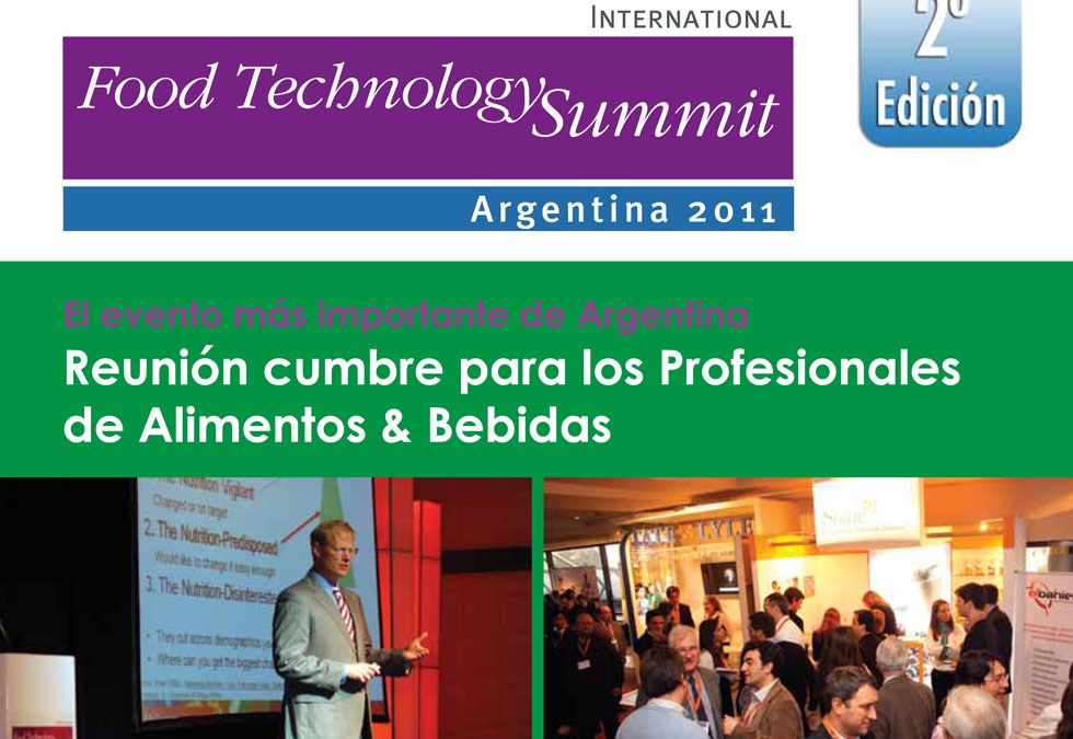 Brochure para venta de Conferencias Internacionales – Sector Food Technology